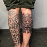Leg tattoo